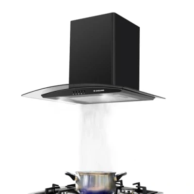 Imagen de Gasland Chef GR60BP Campana Extractora de Pared 60cm, Cristal Cocina, Decorativa, 500 m3/h, 3 Velocidades Exrtacción, Negro