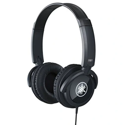 Imagen de Yamaha HPH 100 Auriculares supraaurales de diadema para un ajuste cómodo y sonido dinámico calidad, adecuados teclados digitales Yamaha, color Negro