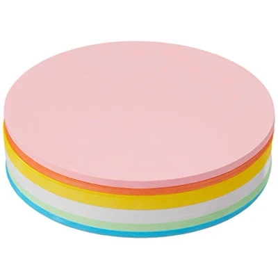 Imagen de Maul Tarjetas de moderación circulares, 95 mm, papel 150 g/m², utilizables por ambas caras, colores surtidos, 120 unidades