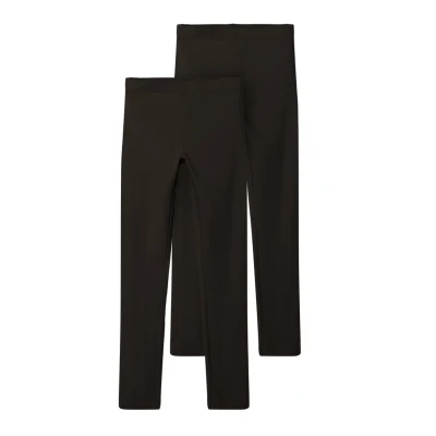 Imagen de Name it Nkfvivian 2 PACK Leggings para niños, Talla: 86/92, Black