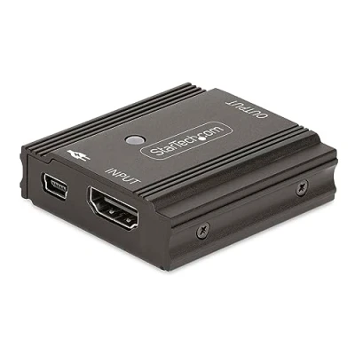 Imagen de StarTech.com Amplificador de Señal HDMI 8K 60Hz / 4K 144Hz 10m Repetidor Booster 2.1 Vídeo Extensor Alargador para Cables (33FT BOOSTER)