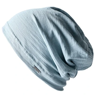 Imagen de Casualbox Hombres 100% Algodón Mujer Gorros Beanie Sombrero Verano Delgado Luz Sudor Azul Claro