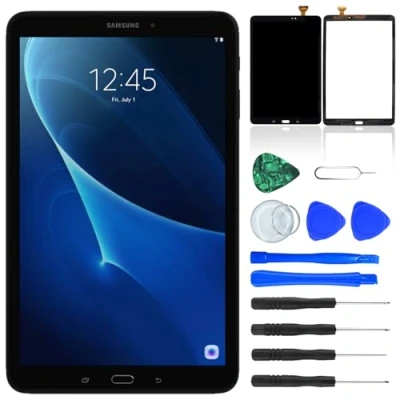 Imagen de NB+ Reemplazo de pantalla para Samsung Galaxy Tab A 10.1 pulgadas SM T580 T585 táctil digitalizador vidrio preinstalado adhesivo negro (no LCD)
