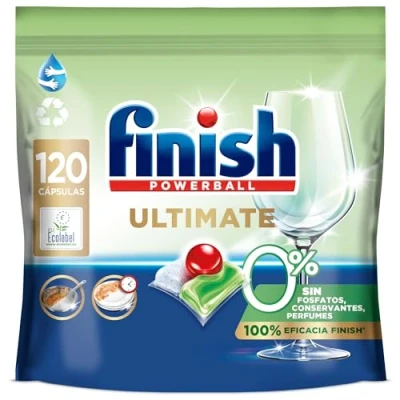 Imagen de Finish Ultimate 0% 120 Pastillas para Lavavajillas Ecológicas