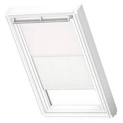Imagen de Cortinas de oscurecimiento DÚO VELUX para C02, Blanco con guía Lateral Blanca