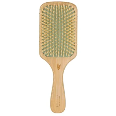 Imagen de Beter Cepillo de pelo redondo madera bambú sostenible, púas nylon, 50mm diámetro, para moldear y alisar el cabello.