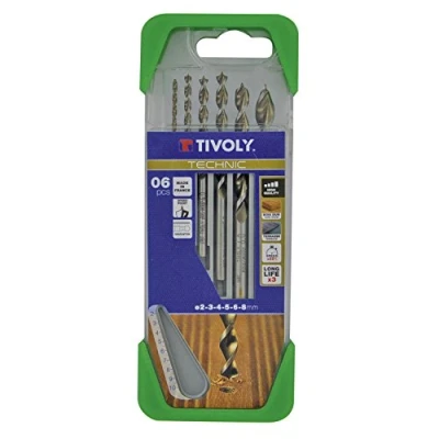 Imagen de TIVOLY 10864070002 CLIPSTER G13 TECHNIC Brocas MADERA GRADUADAS Ø 2 3 4 5 6 8 mm