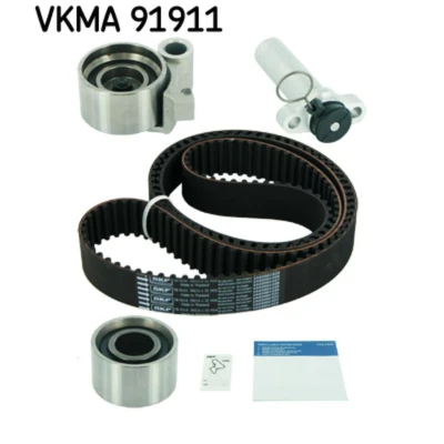 Imagen de SKF VKMA 91911 Kit de correa distribución 211 con amortiguador tensado, rodillo tensor perfil redondeado dientes