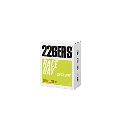 Imagen de 226ERS Race Day Choco Bits, Barritas Energéticas para Deportistas, Carbohidratos, Entrenamientos y Competiciones, Veganas sin Gluten, Sabor Limon Cítrico, Caja 6 Barras x 40 g