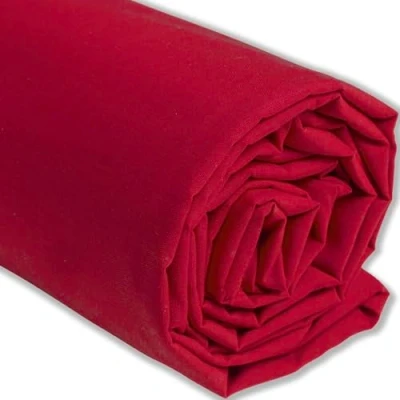 Imagen de IPEA Tela de Popelín Algodón Rojo 200 cm x 150 Fabricado en Italia Tejido al Metro para Costura, Ropa, Forros, Accesorios, Patchwork Lisa Coser Lienzo