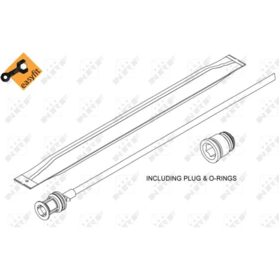 Imagen de NRF 33350 Filtro Deshidratante R 1234yf, 134 a Plástico con material de fijación, junta anular EASY FIT MERCEDES BENZ: Clase C T modell norauto,