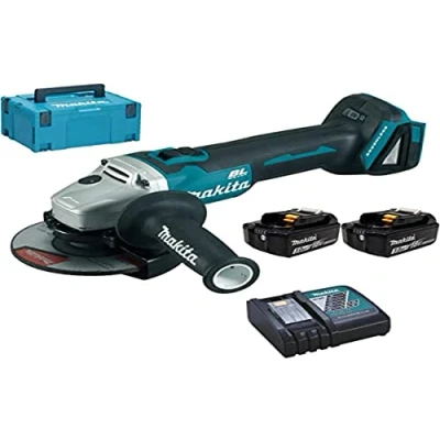 Imagen de Makita dga504rfj de amoladora angular 18 V/2 x 3,0 Ah Batería + Cargador en MAKPAC