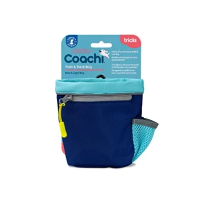 Imagen de Coachi Train &amp; Treat Bag, Bolsa, Compartimento amplio, Bolsillo con cremallera, Cierre cordón, Enganche seguro, Se engancha al cinturón, cintura o bolsillo. Apta para pasear y adiestrar perros.