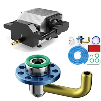 Imagen de SCULPFUN S9 Air Assist Kit con bomba de aire 30 l/min, boquilla asistencia, tubo 2 m para actualizar Grabadora Laser, fácil instalar