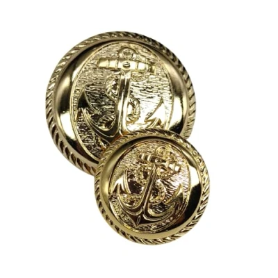 Imagen de BOTIBOTON 12 Botones Dorados y Plateados con Ancla Marinos 2 Tallas 15 23 mm Accesorio de Costura para americanas abrigos Fabricado Enviado desde España (Dorado, mm)