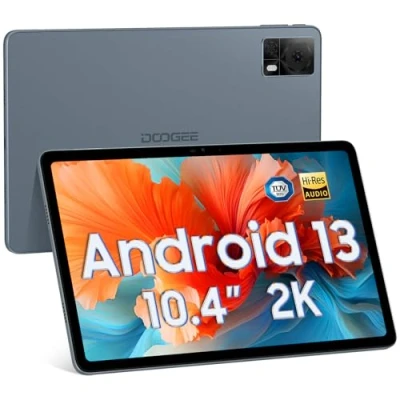 Imagen de DOOGEE T20S Tablet Android 13 15GB RAM+128GB ROM(1TB TF), Tableta 10.4 Pulgadas, 2K FHD 2000x1200IPS/5G WiFi/BT5.0/Cámara 13MP, 2.0GHz Octa Core/7500mAh, Type C,OTG,GPS,Face ID