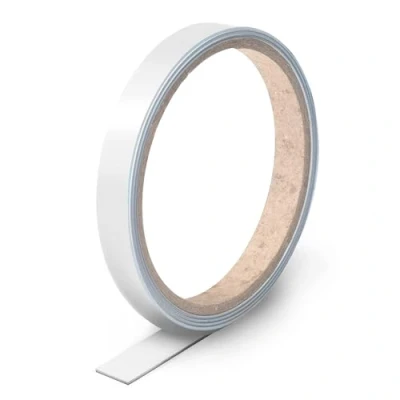 Imagen de Chapa de acero autoadhesiva, tira magnética pared como base adhesiva para imanes, 12 mm ancho y 1 m largo, fácil cortar mag_240
