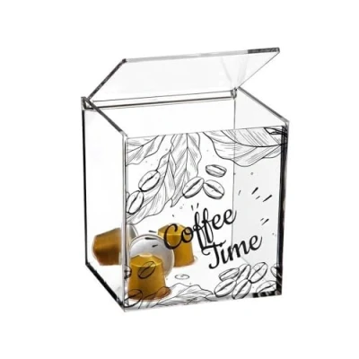 Imagen de Portacapsulas Acrilico para Capsulas de Cafe Nespresso o Dolcegusto COFFEE TIME