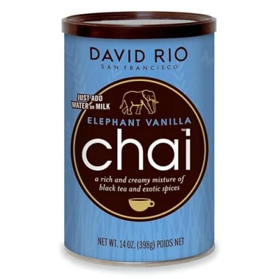 Imagen de David Rio Chai Mix, Elephant Vanilla, 14 Ounce / 398g instantánea té Chai, 1 unidad