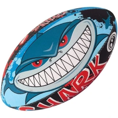 Imagen de Optimum Pelota de Rugby Shark Attack, SharkAttack, Tamaño 3, Unisex Adult, Multicolor