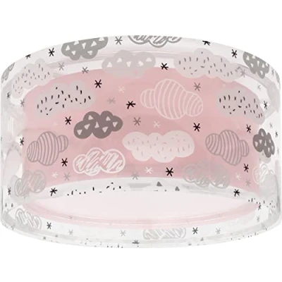 Imagen de Dalber Lámpara plafón de techo infantil Clouds Nube Rosa, plafones infantiles