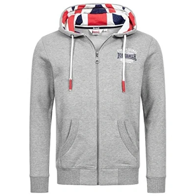 Imagen de Lonsdale Dittisham con Capucha, Marl Grey/Navy/Red, S para Hombre