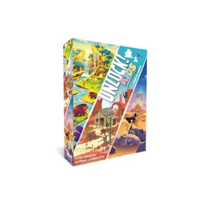 Imagen de Asmodee Desbloquear! Kids: Historias del Pasado, Escape Room de Mesa, 6+ Años, Edición en Italiano