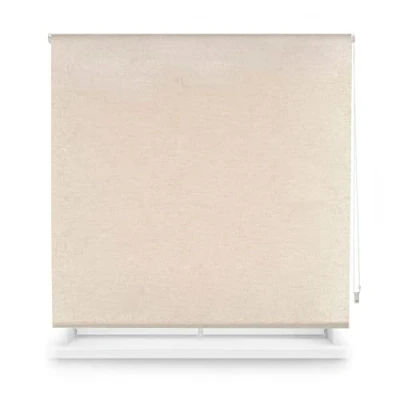 Imagen de Blindecor lino Estor enrollable opaco textura blackout 120 x 230 cm (ancho largo). Tamaño de la tela 117 225 cm. térmico