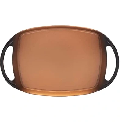 Imagen de San Ignacio Origen Sartén Grill Redonda Doble de 36cm Aluminio Fundido A Presión Interior Quantanium Con Recubrimiento En Polvo Diamantado Punto Inducción Asa Soft Touch Negro