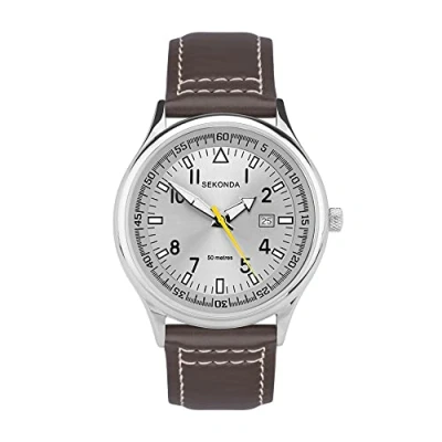 Imagen de Sekonda Reloj Análogo clásico para Hombre de Cuarzo con Correa en Cuero 1558.27