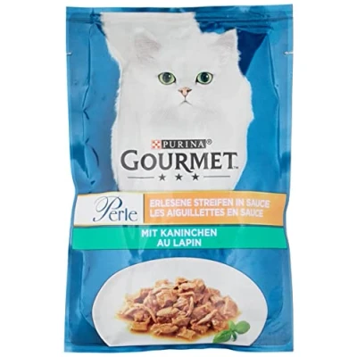 Imagen de Gourmet Perle Comida para Gatos húmeda con Conejos, 26 Unidades (26 x 85 g)