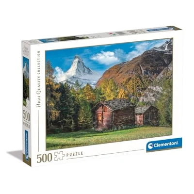 Imagen de Clementoni Collection Charming Matterhorn Puzzle De 500 Piezas, Rompecabezas Adultos, Entretenimento, 35523, Multicolor