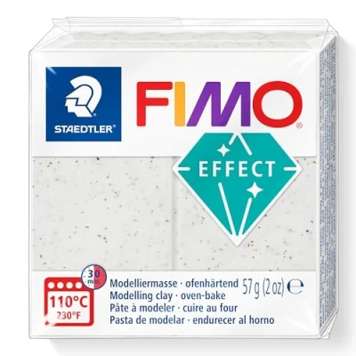 Imagen de STAEDTLER 8010 070 FIMO Effect Arcilla de modelado polimérica endurecedora al horno, algas marinas botánicas (1 bloque 57 g)