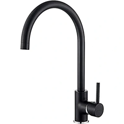Imagen de GRIFEMA Irismart Grifo de cocina monomando para fregadero, color Negro [Exclusivo en Amazon]