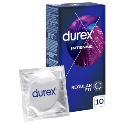 Imagen de Durex Preservativos Intense con Puntos y Estrías gel estimulante (10)