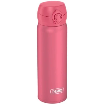 Imagen de Thermos Botella isotérmica ULTRALIGHT BOTTLE 0,50 l, color rosa profundo, 500 ml, termo de acero inoxidable con tapa flujo seguro, 10 horas calor / 20 h frío, apto para lavavajillas, sin BPA