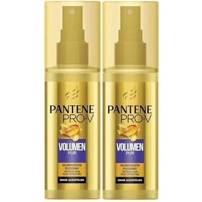 Imagen de Pantene Pro V Volumen Pur Booster Leave On Spray para cabello fino, sin aclarado, pack doble (2 x 150 ml)