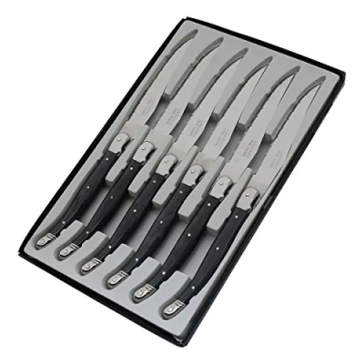 Imagen de Pradel Excellence CAJA 6 CUCHILLOS MESA LAGUIOLE POSTICHE GRIS, 25,7 x 15,7 1,5 cm