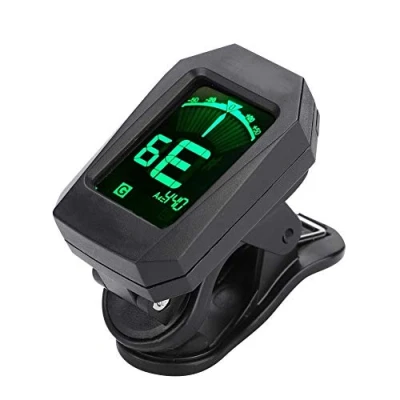 Imagen de Afinador de Guitarra, Clip On LCD Digital para Guitarra Cromática Ukulele Bajo Violín Banjo Accesorios Partes