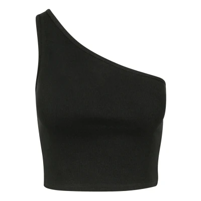 Imagen de Urban Classics Cropped Asymmetric Top, Mujer, Talla: Large, Black