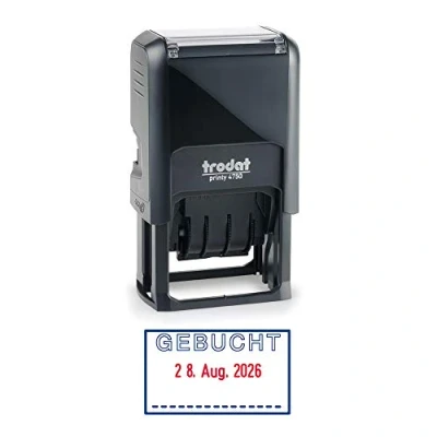 Imagen de trodat Datumstempel Printy Dater 4750L &quot;GEBUCHT&quot;