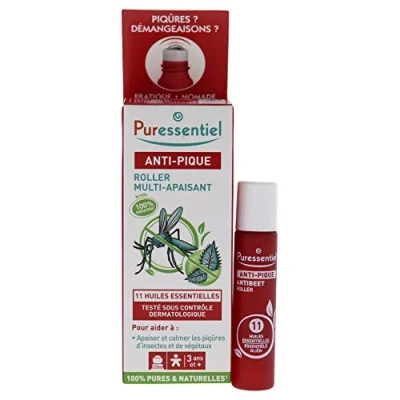 Imagen de Puressentiel Roller Calmante Anti pic Con 11 Ae Ml. 21 G, One size, Vanilla, 5 Mililitro