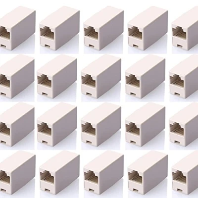 Imagen de SIENOC 20 unidades Cat5 Cat5e RJ45 Acoplamiento 8P8C Cable de red Conector hembra a