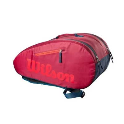 Imagen de Wilson Bolsa de pádel para niños y jóvenes, Junior Padel Bag, hasta 3 Raquetas, Rojo (Infrarrojo)