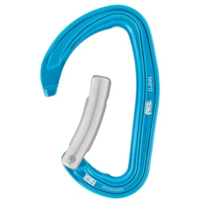 Imagen de Petzl, Djinn, Robador Robusto para Trepar En El Acantilado, BLU, Leva Curva, Adulto Unisex