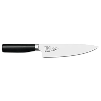 Imagen de KAI Tim Mälzer Kamagata cuchillo de cocina japonés 20,0 cm longitud la hoja acero inoxidable 4116 forjado 56 (±1) HRC mango POM pulido chef Hecho en Japón
