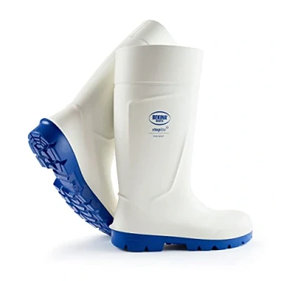 Imagen de Botas de Seguridad con Puntera Acero para la Industria alimentaria, fáciles Limpiar y desinfectar, Incl. Suela incrustada pies Secos, Gran Comodidad Uso, Blanco, EU 41