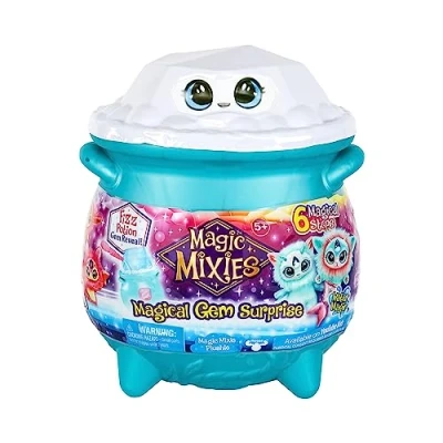Imagen de Magic Mixies 14883 Caldero Sorpresa de Gemas mágicas, Magia Agua, Multicolor, Medium (Moose Toys 14883)