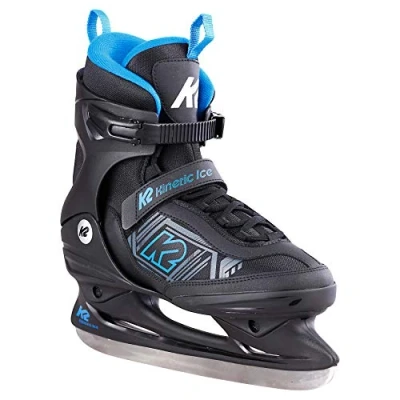 Imagen de K2 Kinetic Ice M Patines de Hielo para Hombre, Hielo., 25E0230, Negro y Azul., EU: 42.5 (UK: 8.5 / US: 9.5)