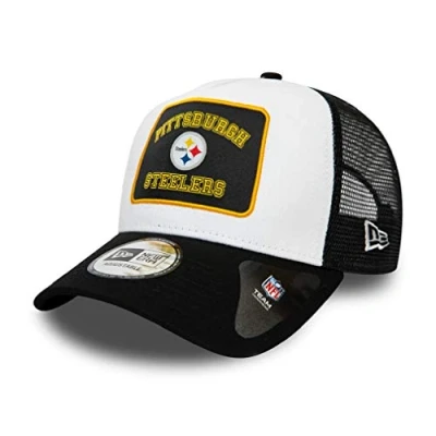 Imagen de New Era Pittsburgh Steelers NFL Cap verstellbar Trucker Kappe American Football Weiss One Size